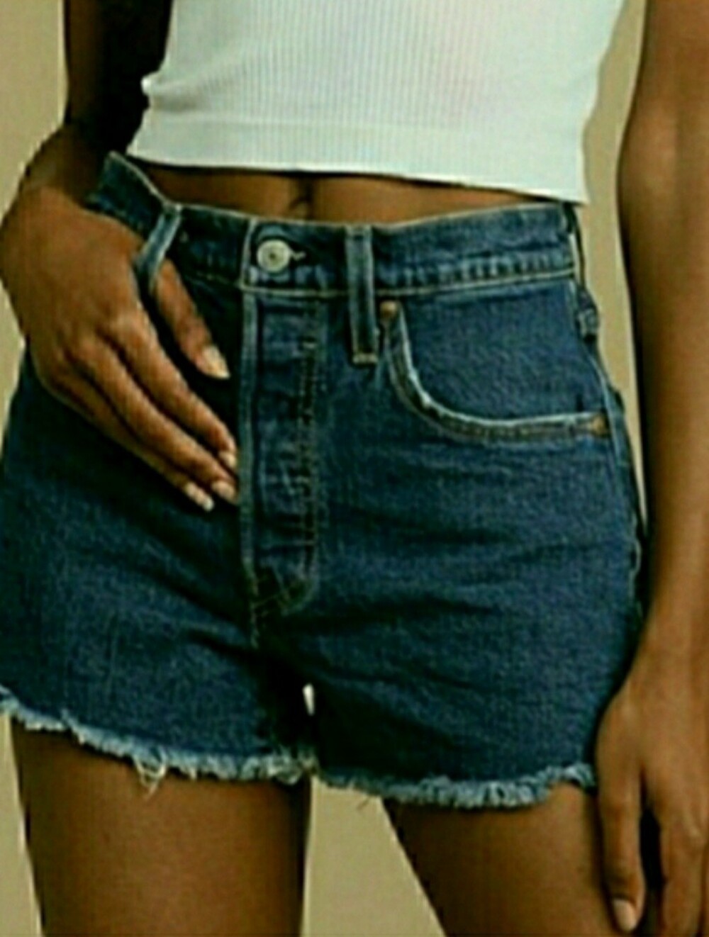 Vintage Levi's 505 Highrise, High Waist Cutoff Jean Shorts